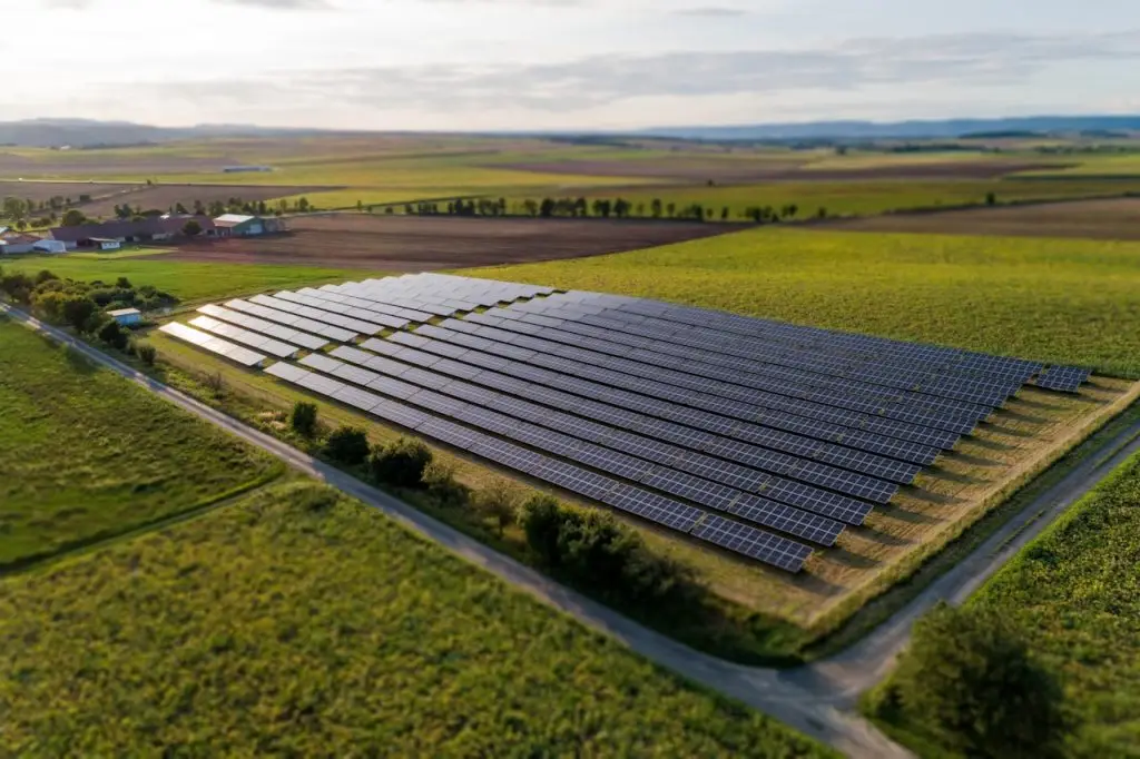 PV Anlage auf landwirtschaftlicher Flächen