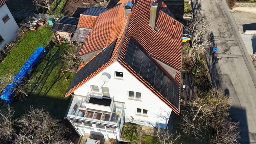 Solaranlage auf einem Dach