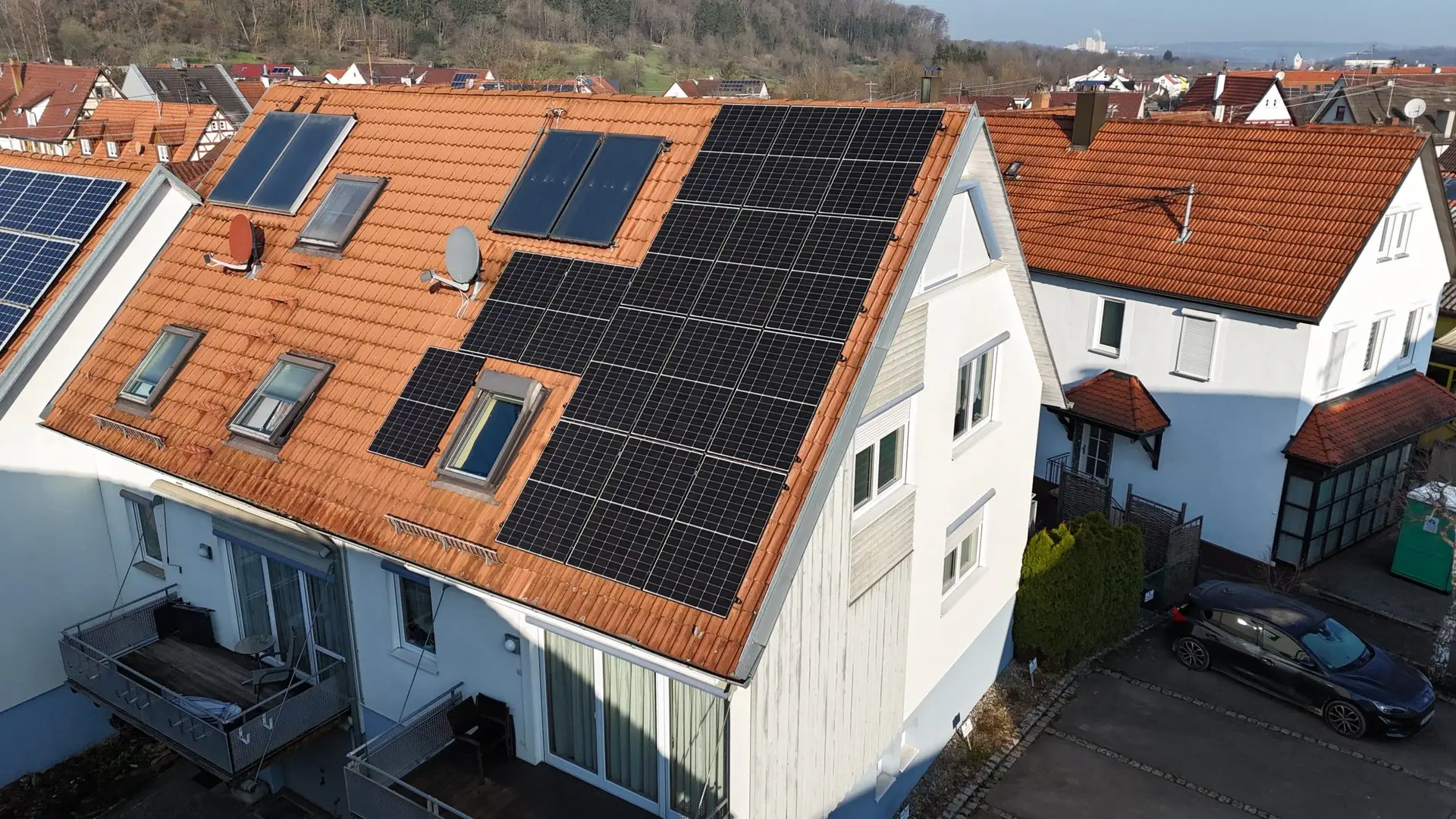 Photovoltaik Analge auf einem Haus