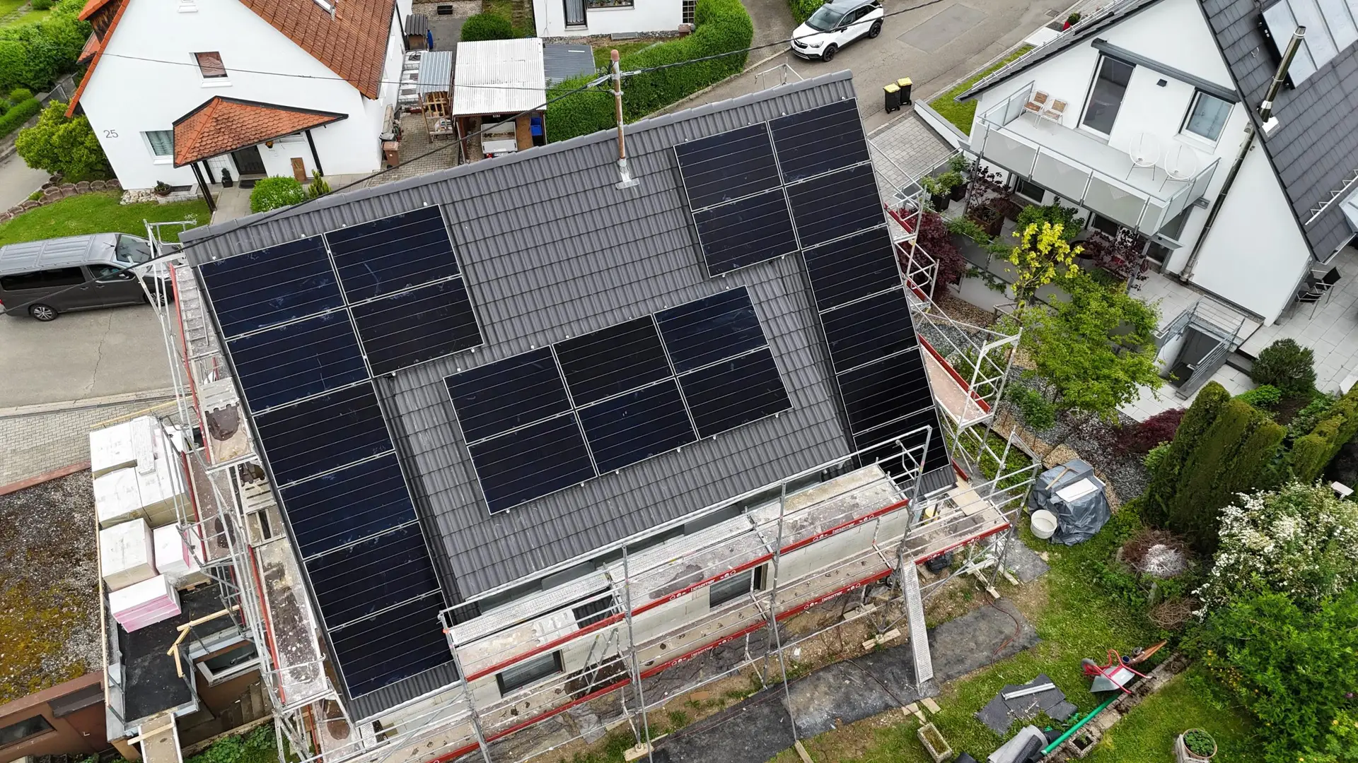 10,12 kWp Photovoltaikanlage mit Speicher in Kohlberg im Landkreis Esslingen – installiert von HUMMEL energize